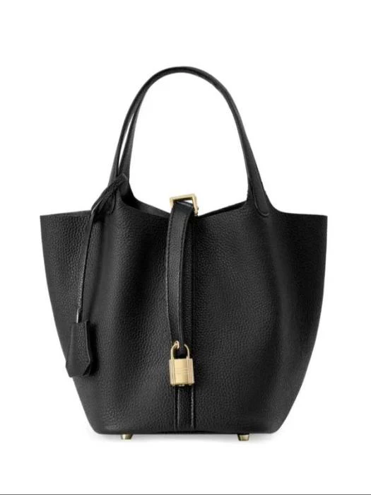 Leather Bucket Bag - Image 4