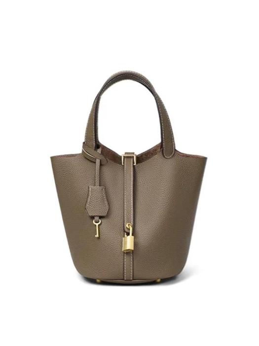 Leather Bucket Bag - Image 8