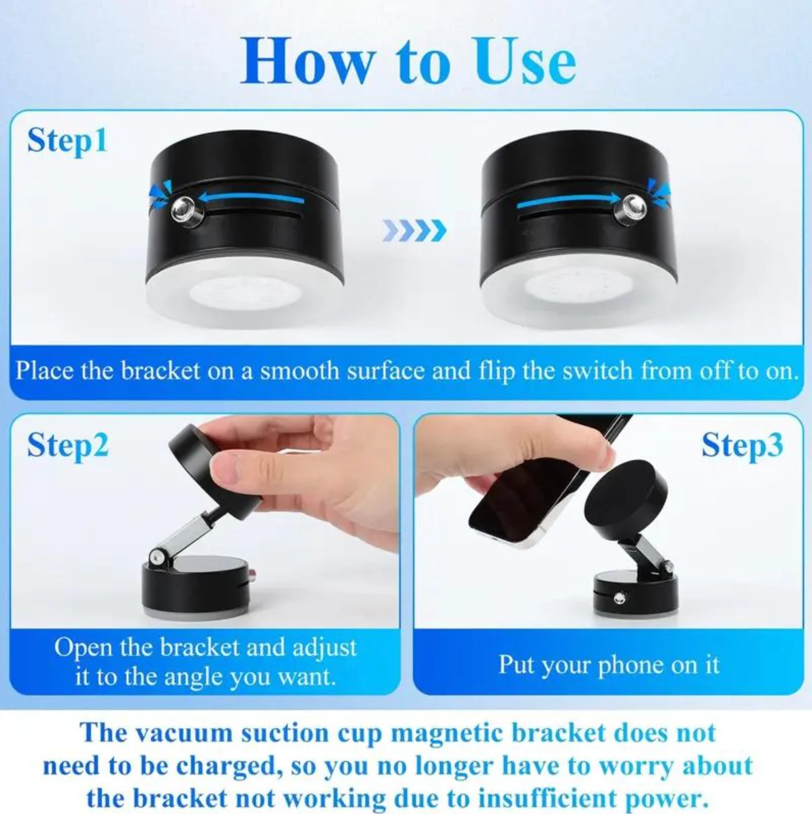 Vacuum Sealed Portable Phone Mount - Image 6