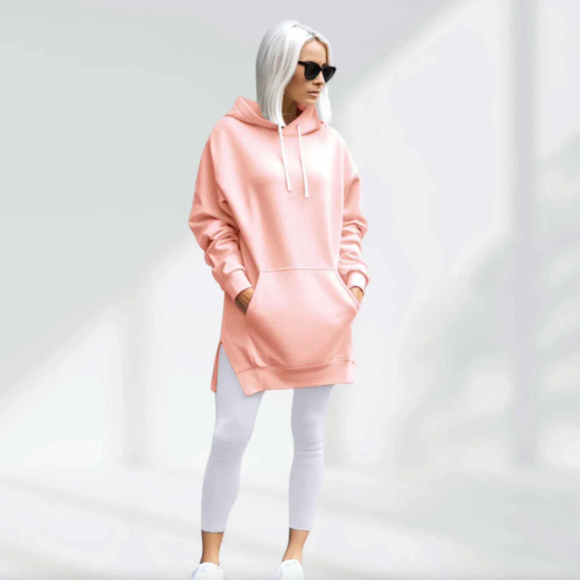 PinkSugar Oversized Hoodie Dress - Image 4
