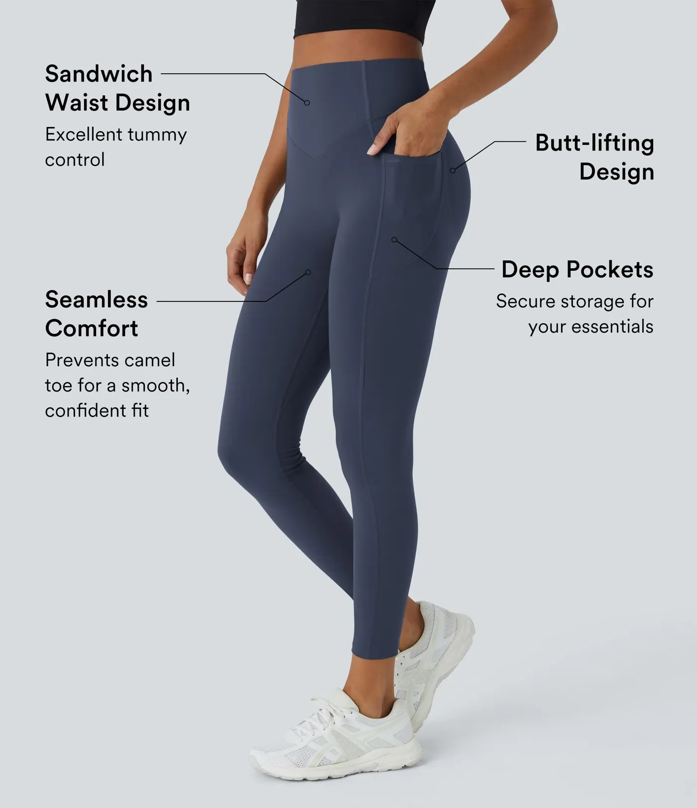 Scrunch Butt Lifting Tummy Control Leggings - Image 2