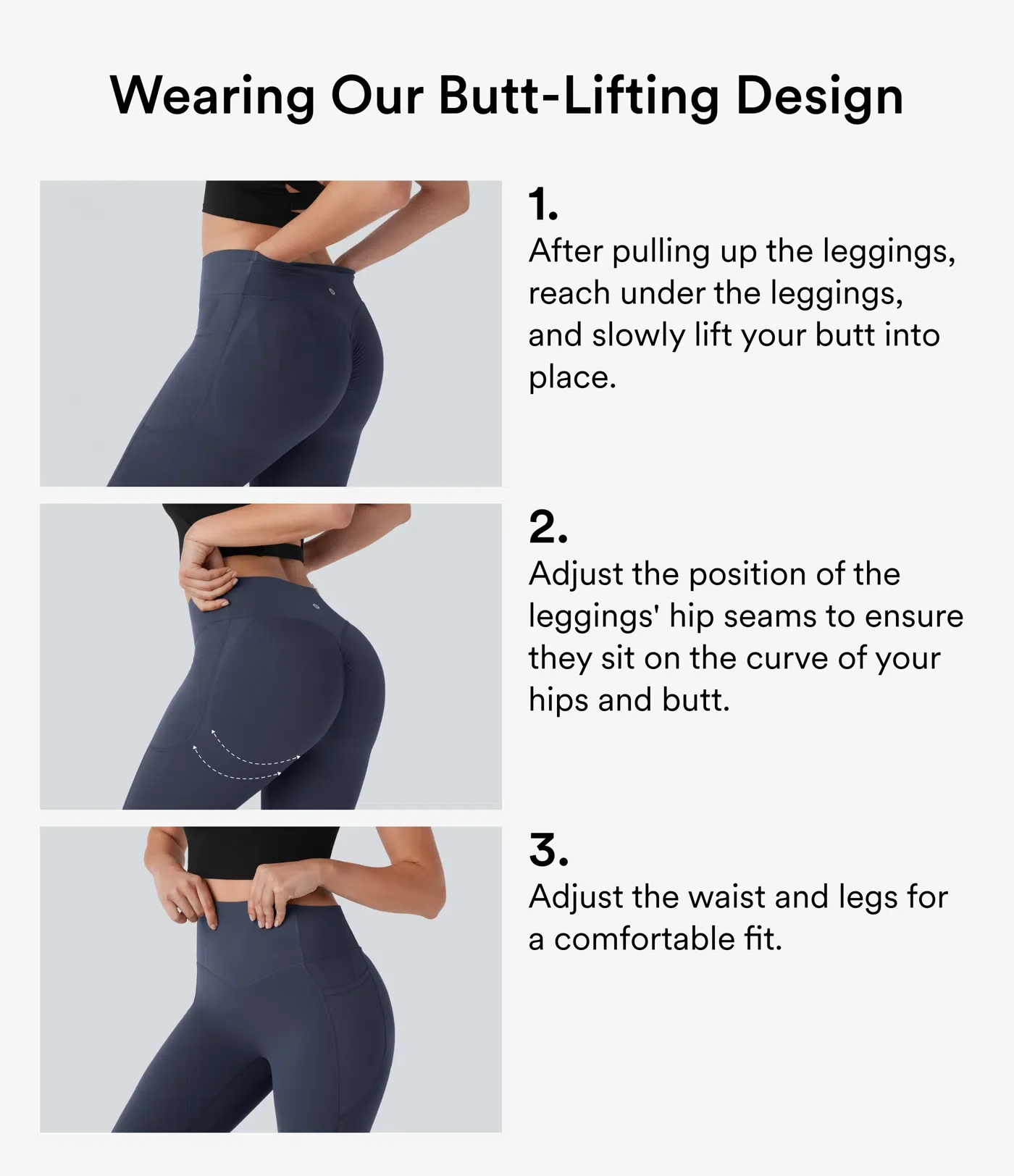 Scrunch Butt Lifting Tummy Control Leggings - Image 3
