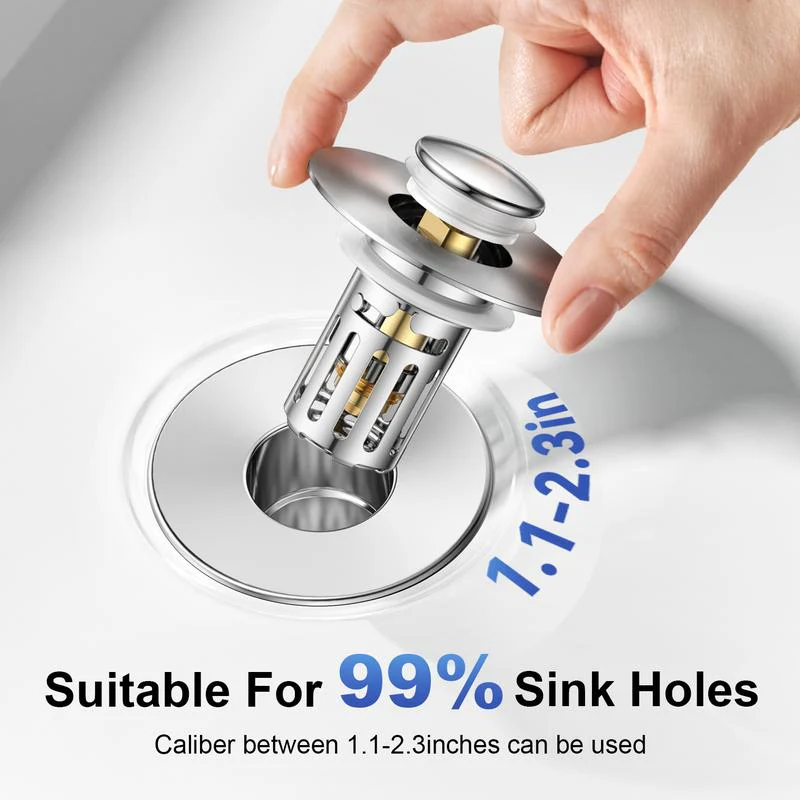 Universal 2-in-1 Bathroom Sink Stopper - Image 6
