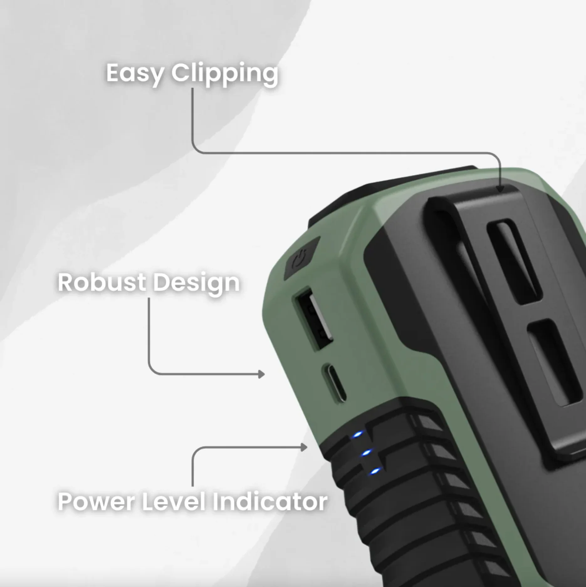 USB Rechargeable Cooling Fan - Image 4